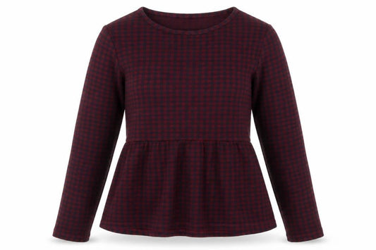 Zara Womens Red Check  Basic T-Shirt Size S