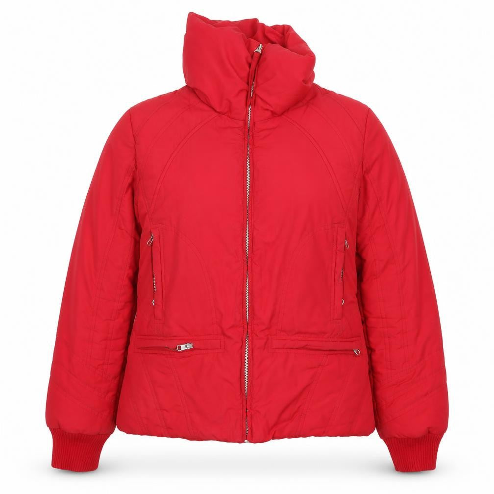 MNG Womens Red   Quilted Coat Size L