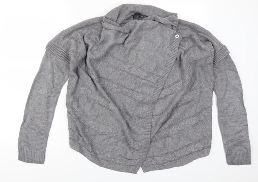 Per Una Womens Grey   Cardigan Jumper Size 10