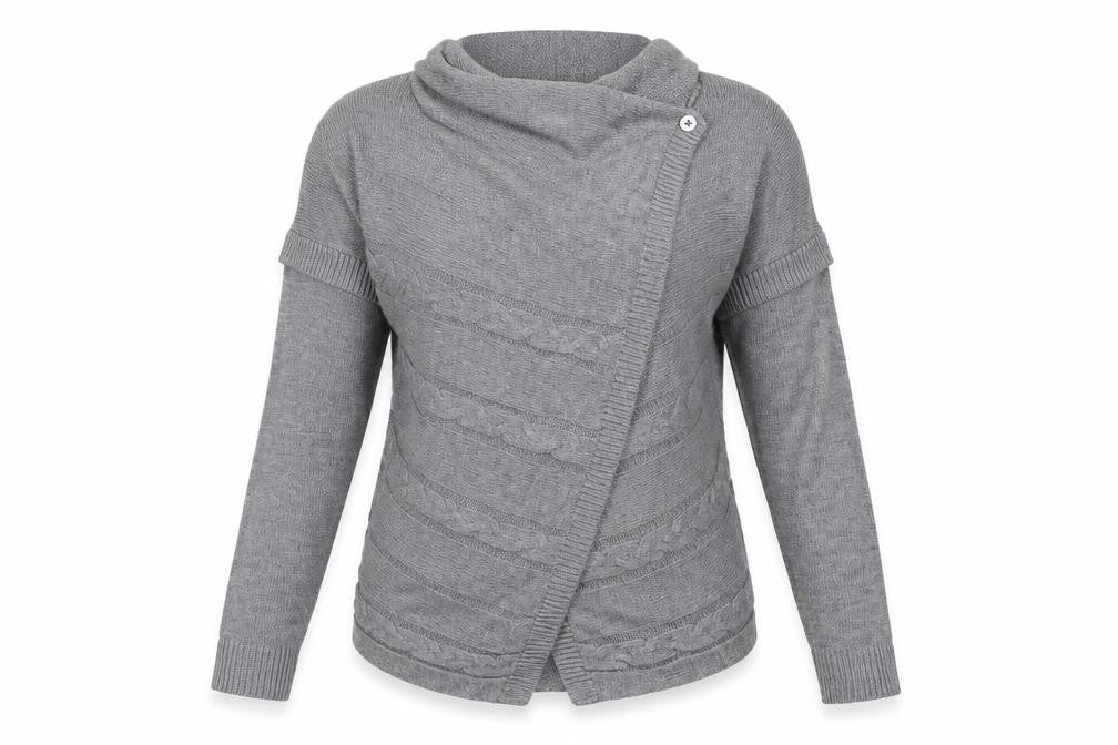 Per Una Womens Grey   Cardigan Jumper Size 10