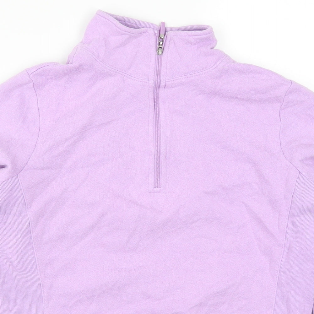 IZOD Womens Purple   Pullover Sweatshirt Size XS