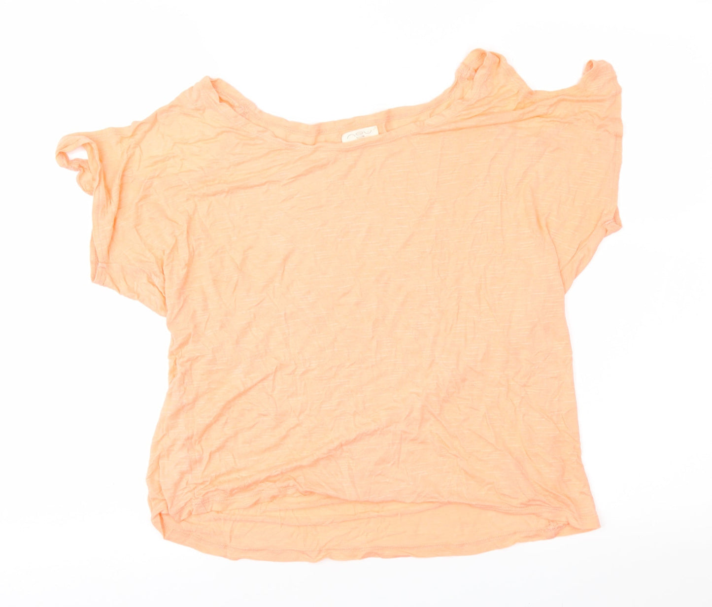 New Look Womens Orange   Basic Blouse Size 10