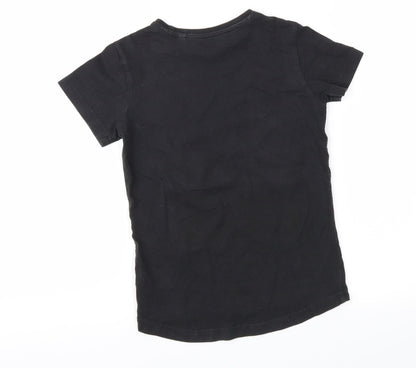 Preloved NEXT Girls Black   Basic T-Shirt Size 5 Years - Back