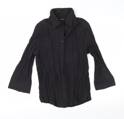 Preloved Atmosphere Womens Black   Basic Button-Up Size 12 - Front