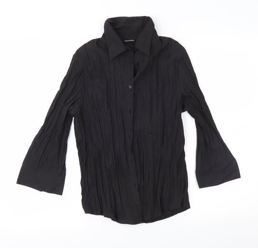 Atmosphere Womens Black   Basic Button-Up Size 12