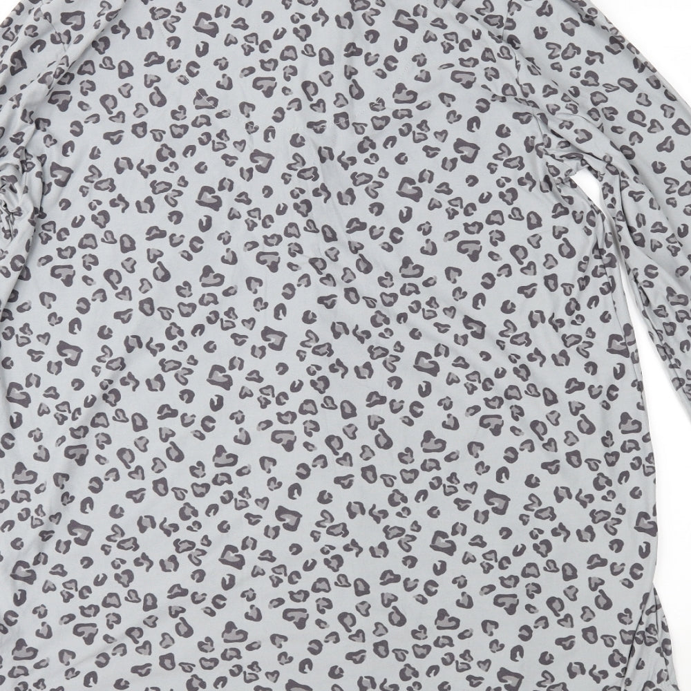 Love To Lounge Womens Grey Animal Print   Nightshirt Size S