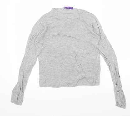 Zara Womens Grey  Knit Pullover Jumper Size L