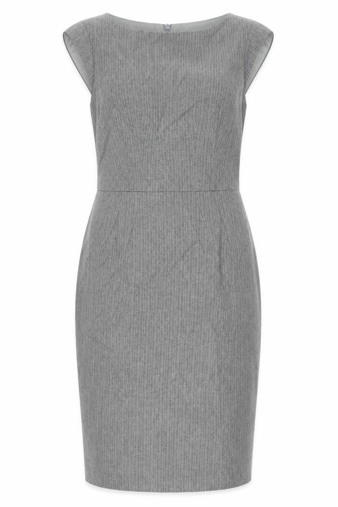 F&F Womens Grey Striped  Sheath  Size 8