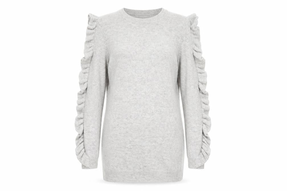 Marks & Spencer Womens Grey  Knit Pullover Jumper Size 8