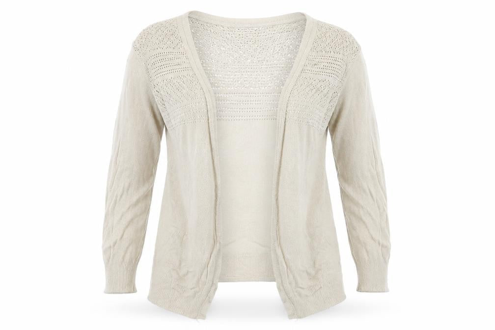 Lee Womens Beige  Knit Cape Jumper Size S