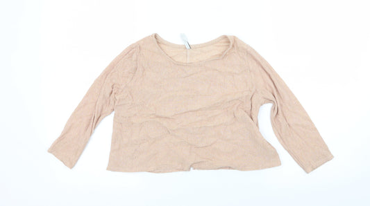 Stradivarius Womens Pink  Knit Basic T-Shirt Size S