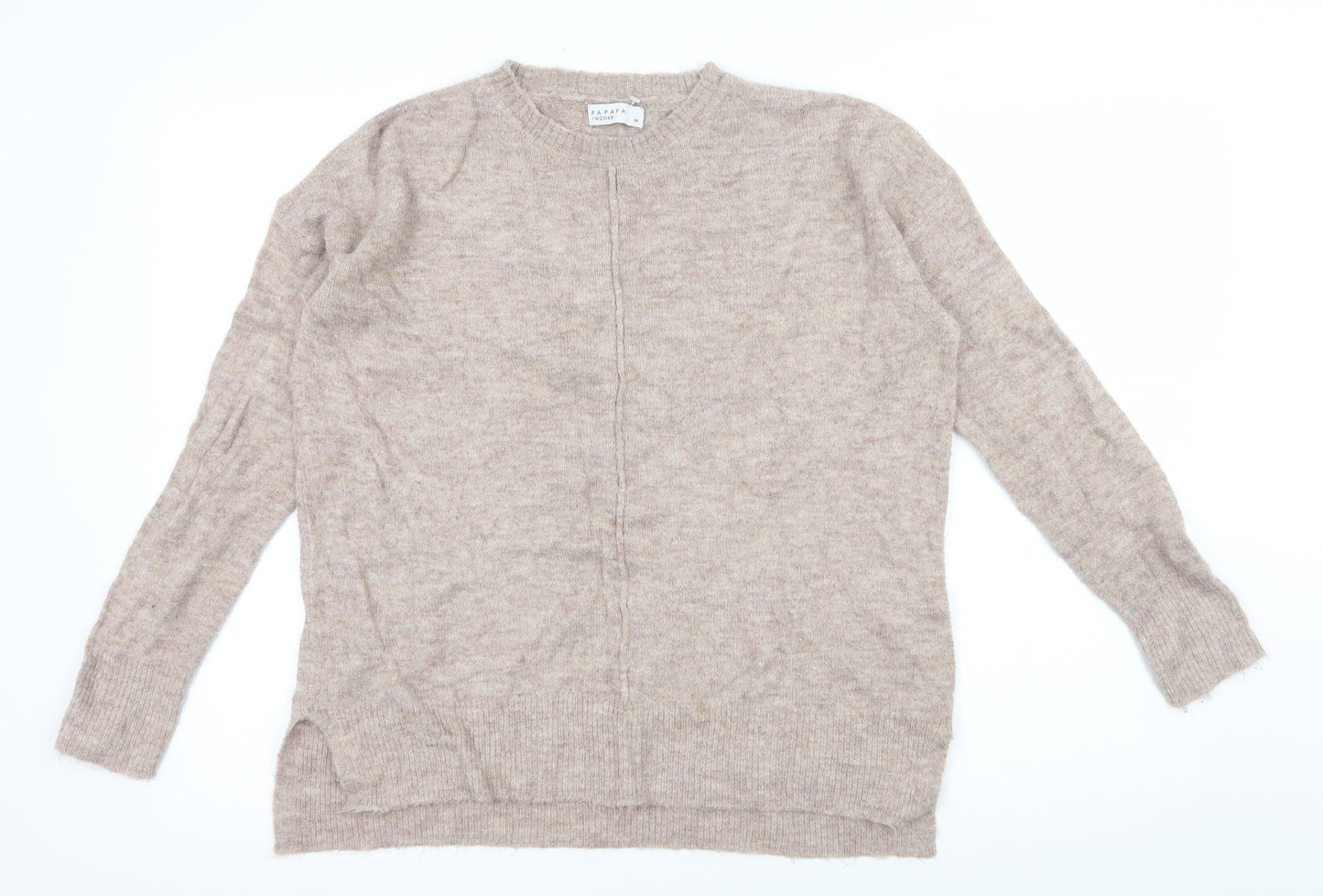 Papaya Womens Pink  Knit Pullover Jumper Size M