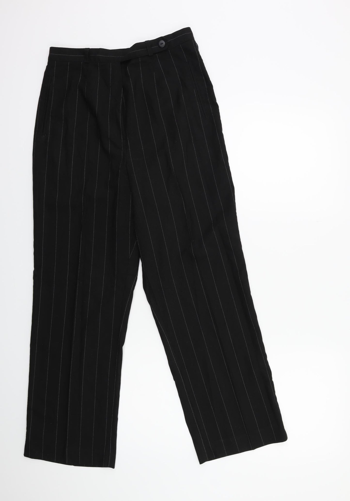 the collection Womens Black Striped  Trousers  Size 12 L27 in