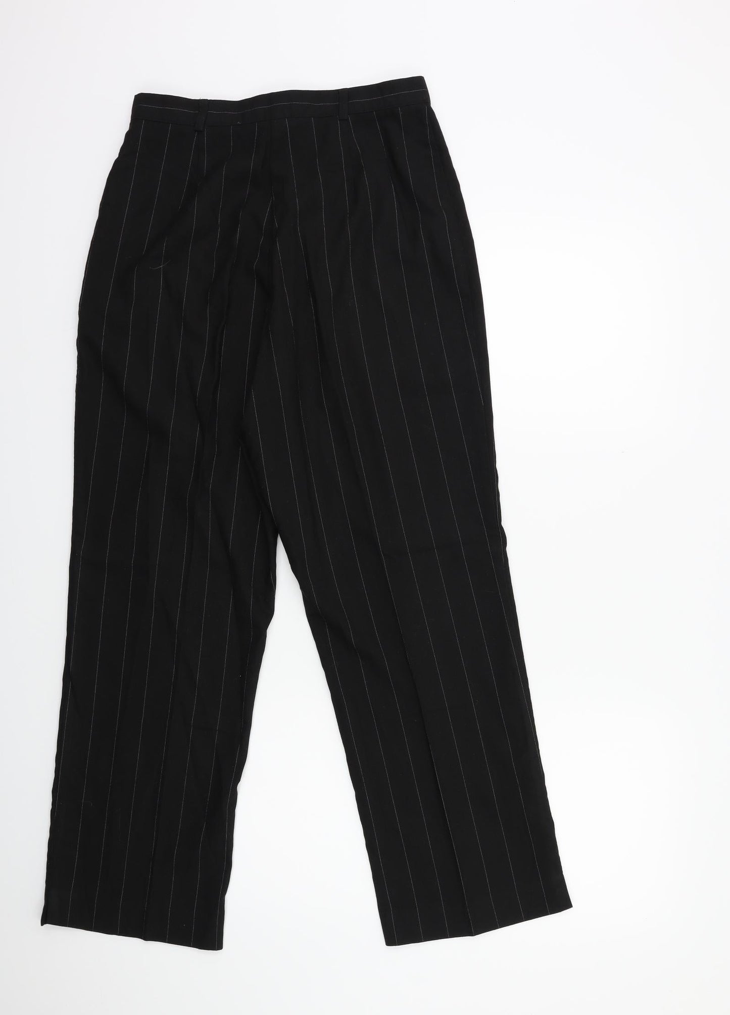 the collection Womens Black Striped  Trousers  Size 12 L27 in