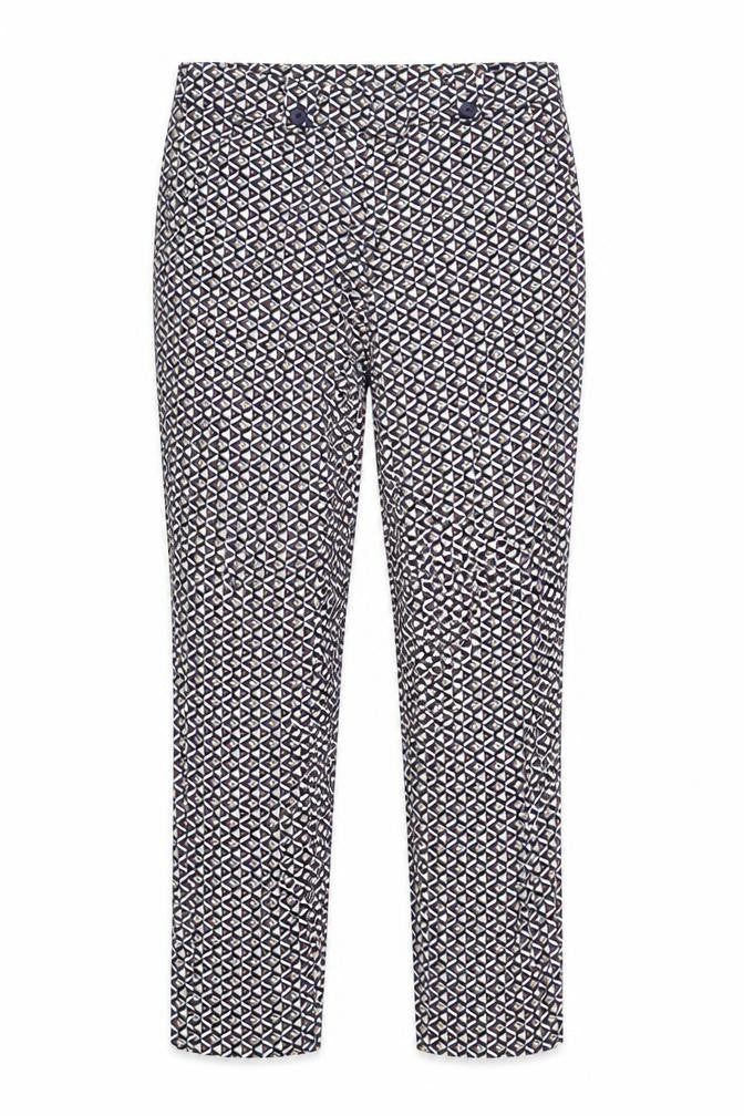 TU Womens Blue Geometric  Snow Pants Trousers Size 12 L28 in