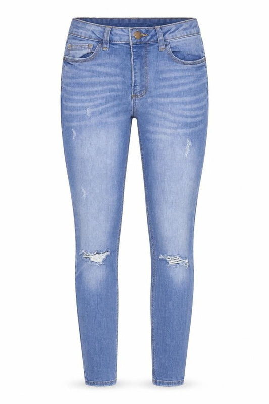 Denim & Co. Womens Blue  Denim Skinny Jeans Size 8 L26 in