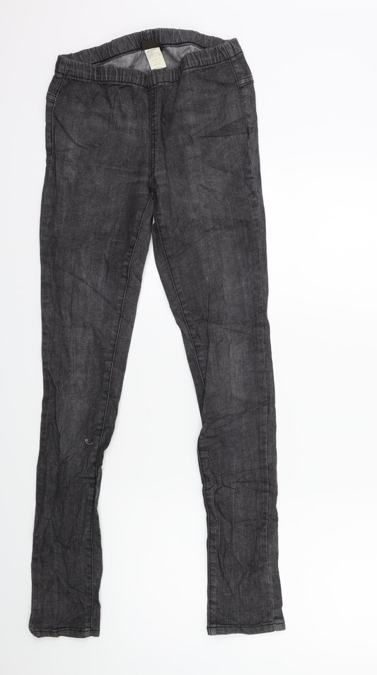 Pieces Womens Black  Denim Jegging Jeans Size S L30 in