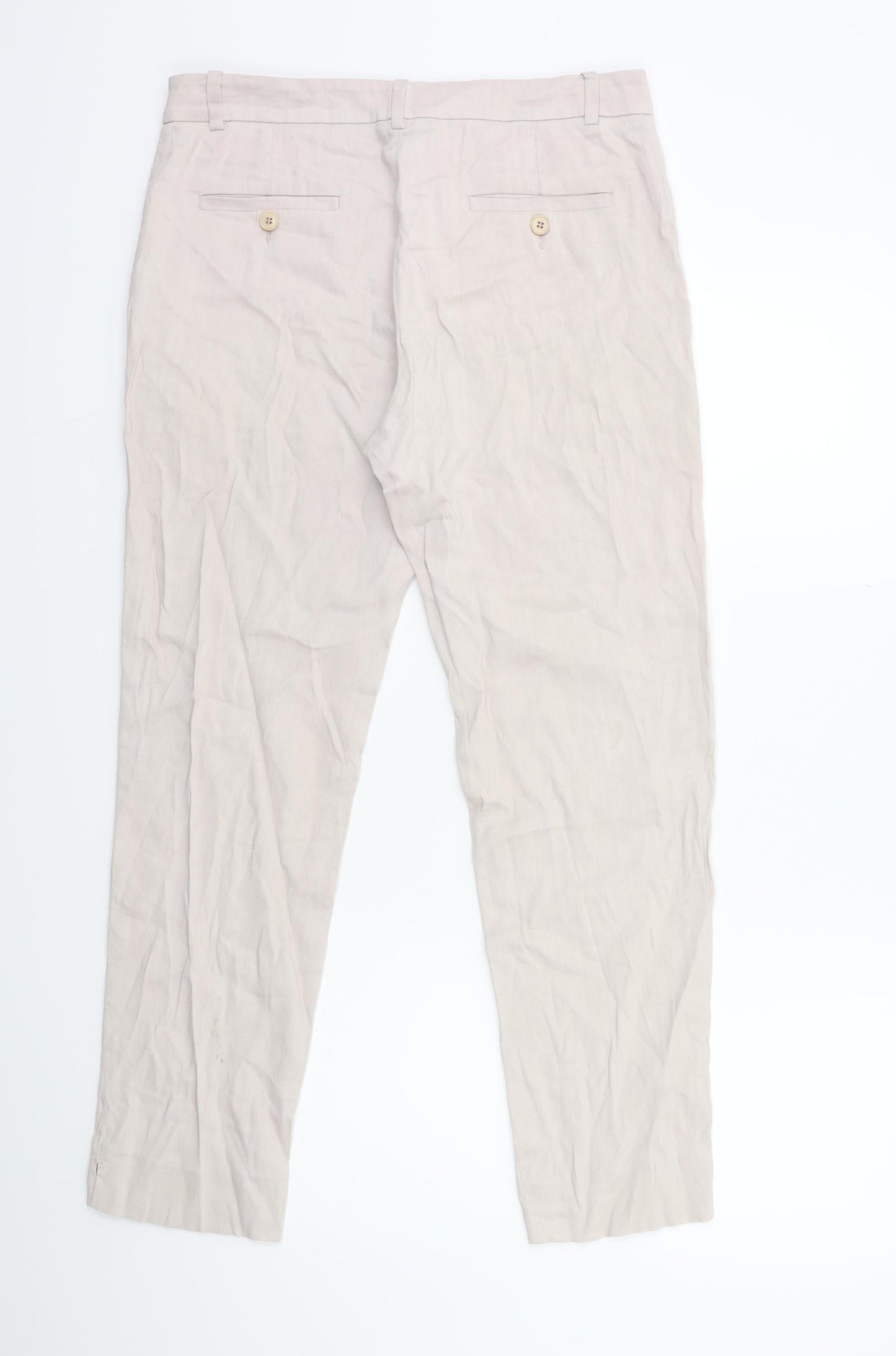 Jigsaw Womens Beige   Trousers  Size 10 L28 in