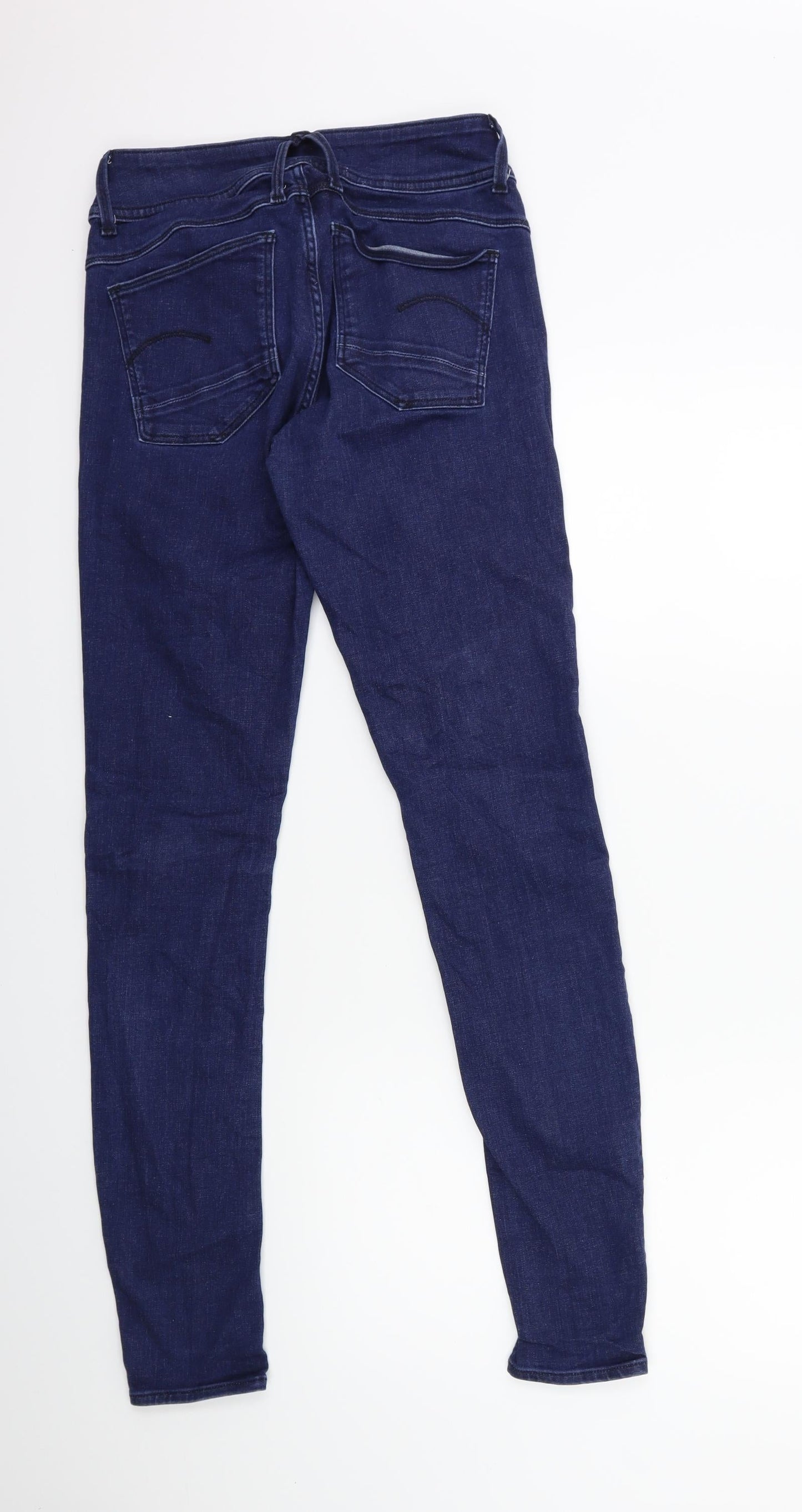 Preworn Womens Blue  Denim Skinny Jeans Size 28 in L30 in