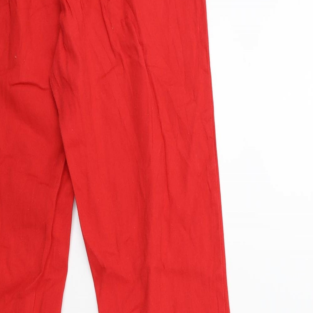 H&M Womens Red  Denim Skinny Jeans Size 8 L29 in