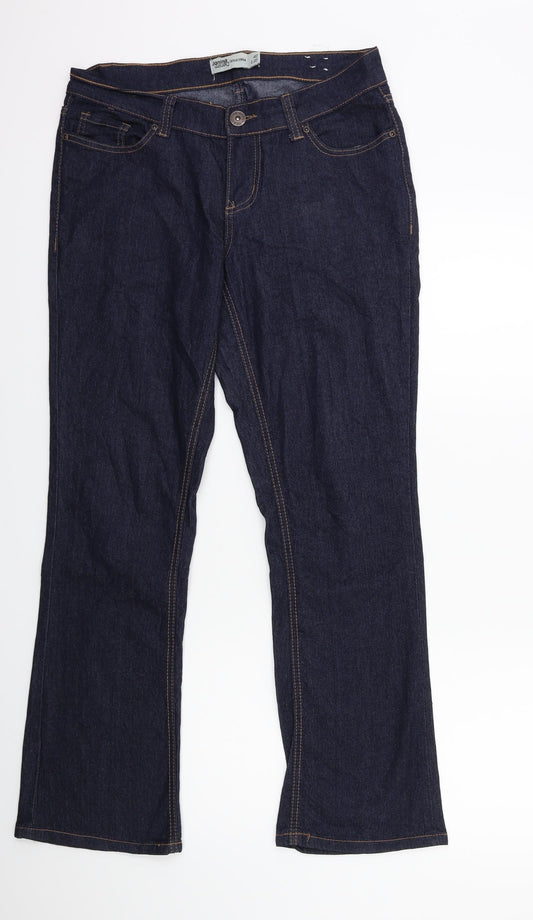 Preloved Janina Denim Womens Blue  Denim Flared Jeans Size 12 L30 in - Front