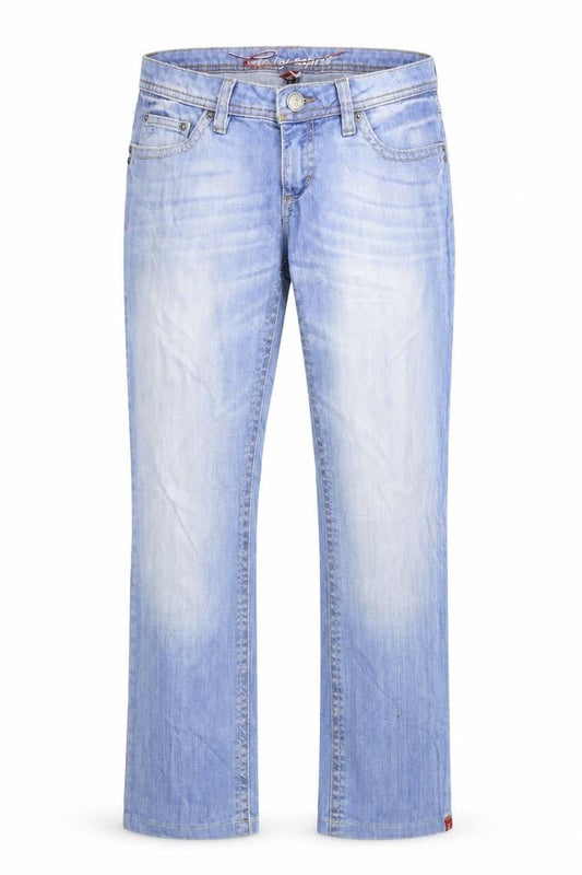 EDC Womens Blue  Denim Straight Jeans Size 32 in L28 in