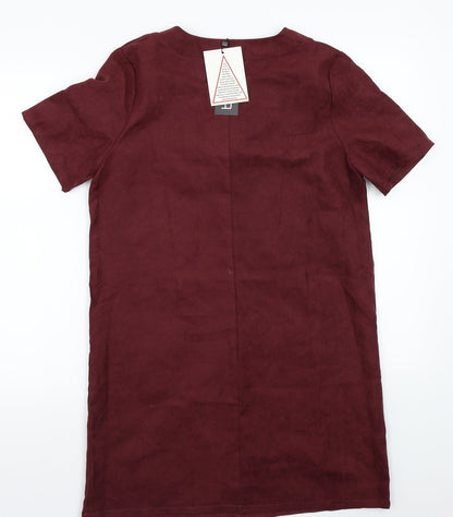 Boohoo Womens Purple   A-Line  Size 8