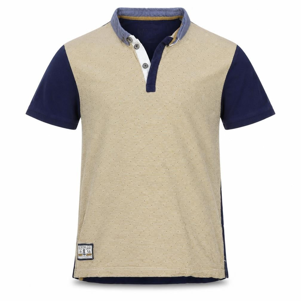 True dudes Boys Brown Striped  Basic Polo Size 10 Years