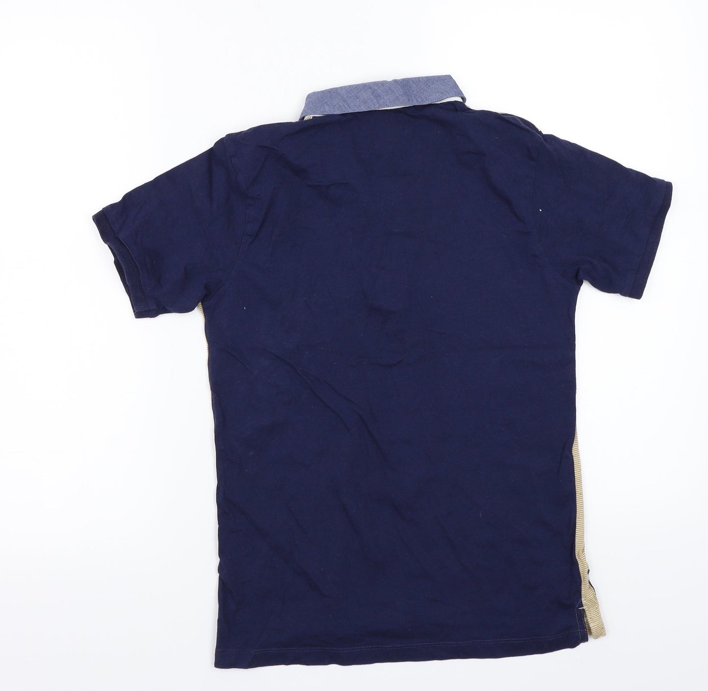 True dudes Boys Brown Striped  Basic Polo Size 10 Years