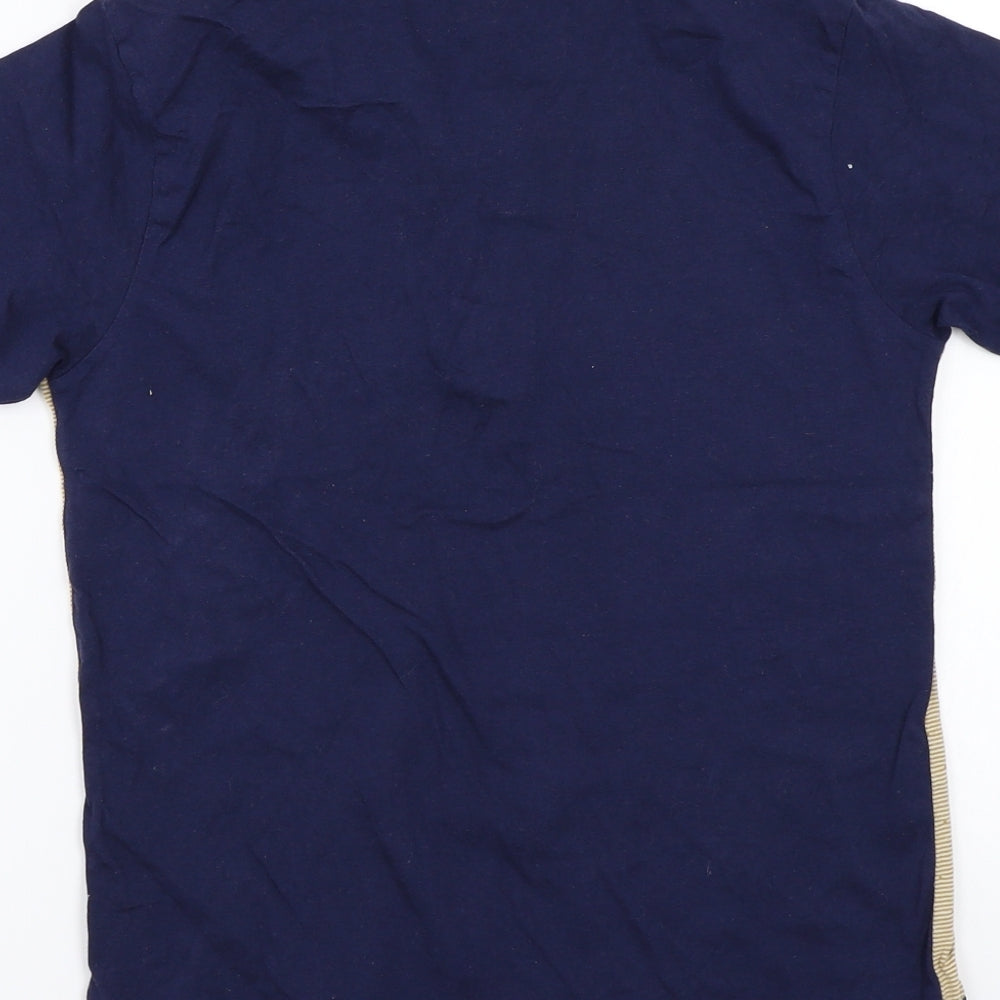 True dudes Boys Brown Striped  Basic Polo Size 10 Years