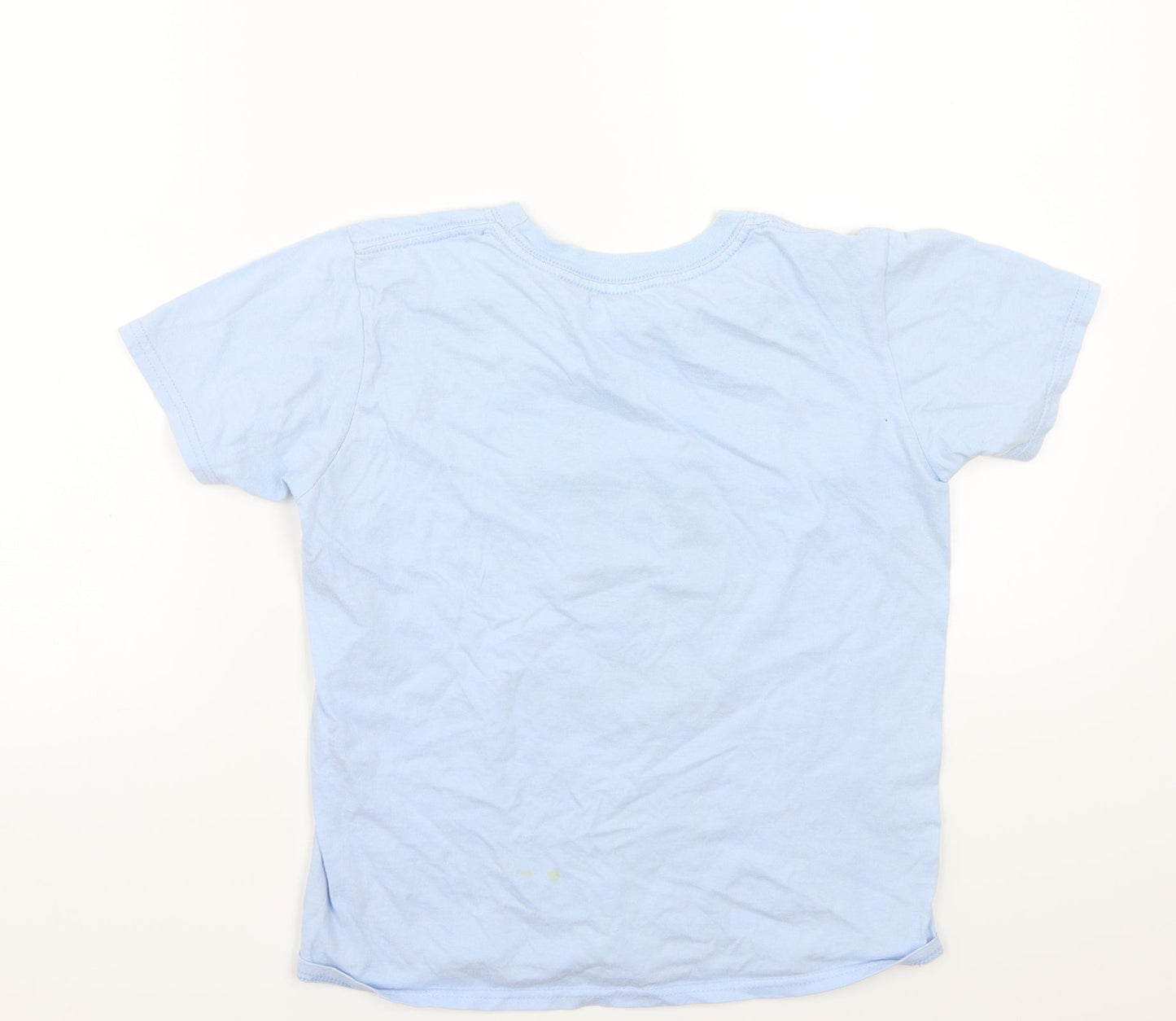 Gildan Girls Blue   Basic T-Shirt Size L