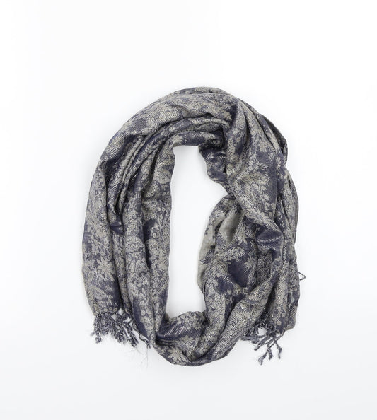 Preworn Womens Grey Floral   Scarf