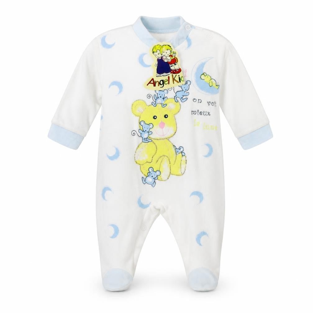 Angel Kids Girls White   Babygrow One-Piece Size 6-9 Months
