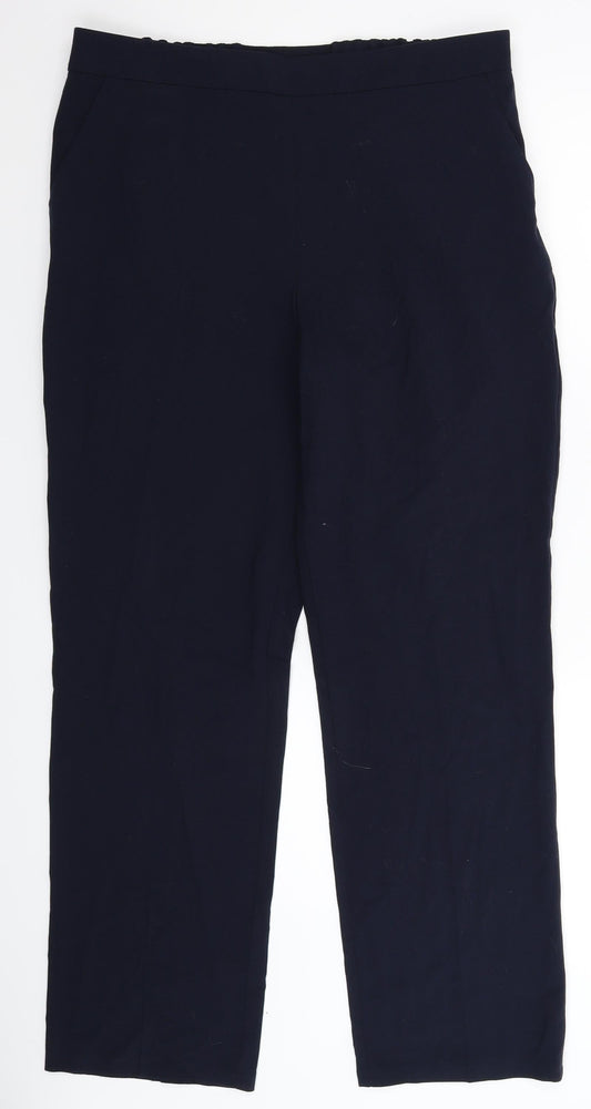 Marks and Spencer Womens Blue   Trousers  Size 14 L31 in