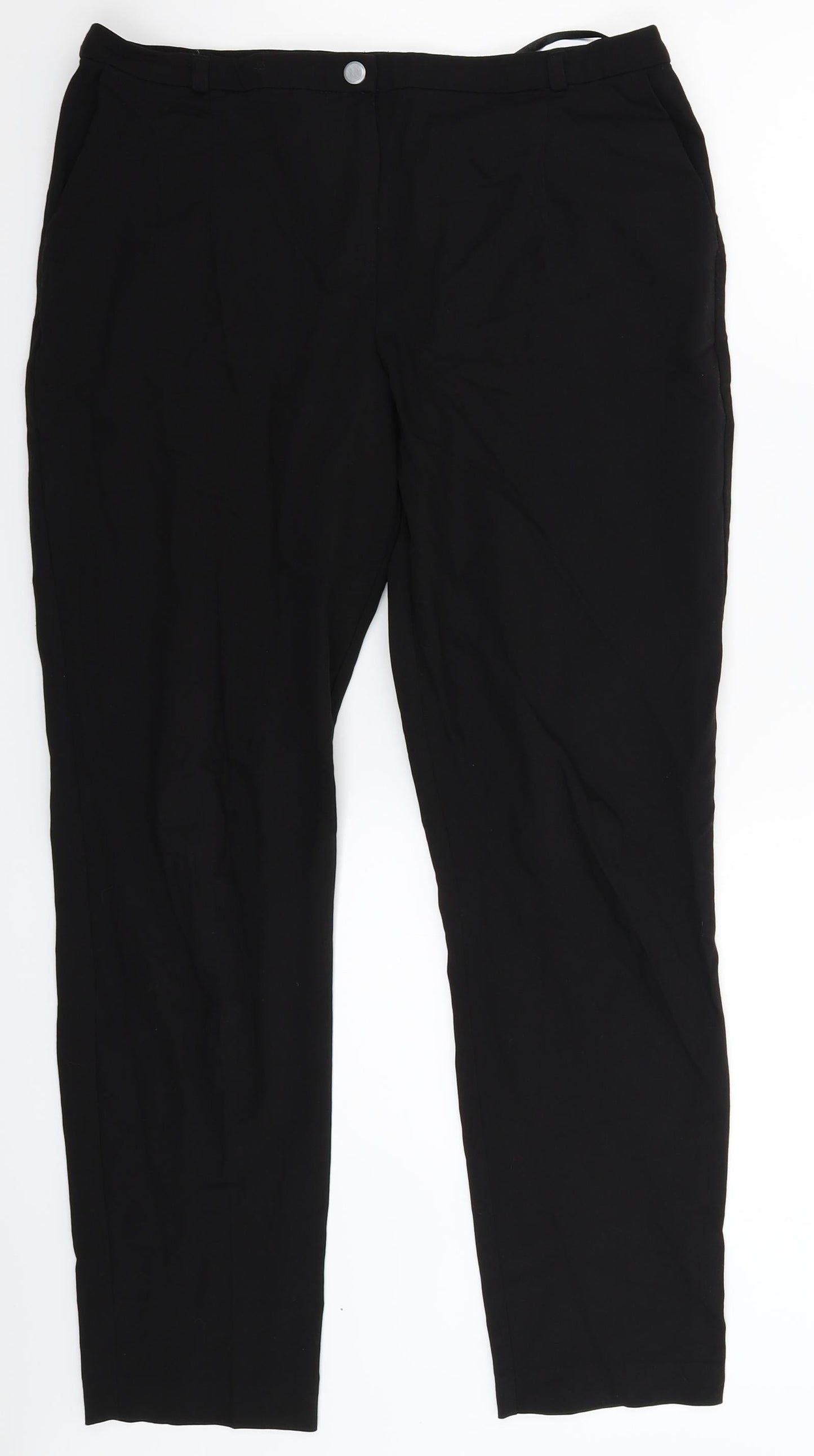 Topshop Womens Black   Dress Pants Trousers Size 12 L29 in