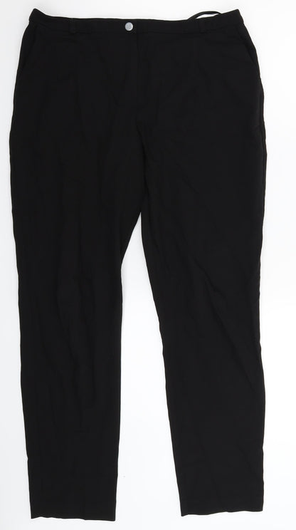 Topshop Womens Black   Dress Pants Trousers Size 12 L29 in