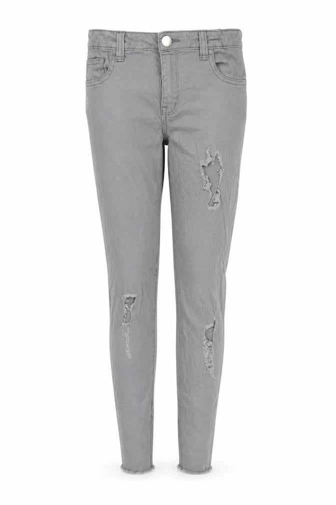 Denim & Co. Girls Grey  Denim Skinny Jeans Size 12-13 Years