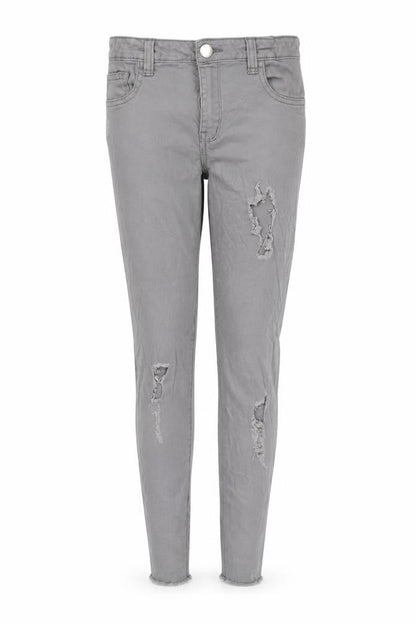 Denim & Co. Girls Grey  Denim Skinny Jeans Size 12-13 Years