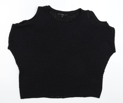 Preloved NEXT Womens Black  Knit Pullover Jumper Size M - Front