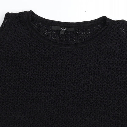Preloved NEXT Womens Black  Knit Pullover Jumper Size M - Detail