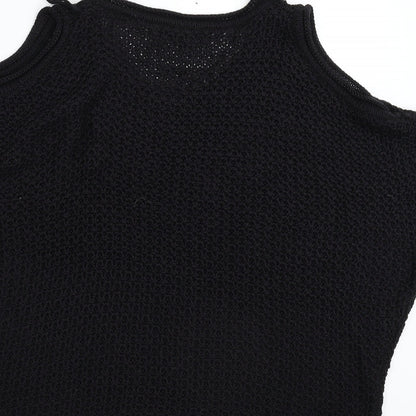 Preloved NEXT Womens Black  Knit Pullover Jumper Size M - Label