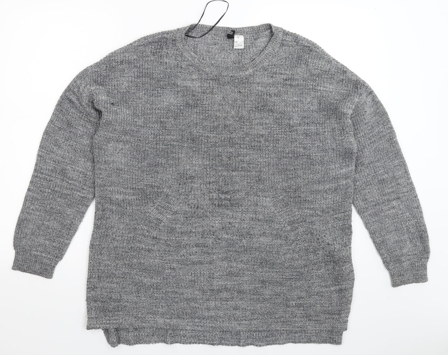 Divided Womens Grey  Knit Pullover Jumper Size L