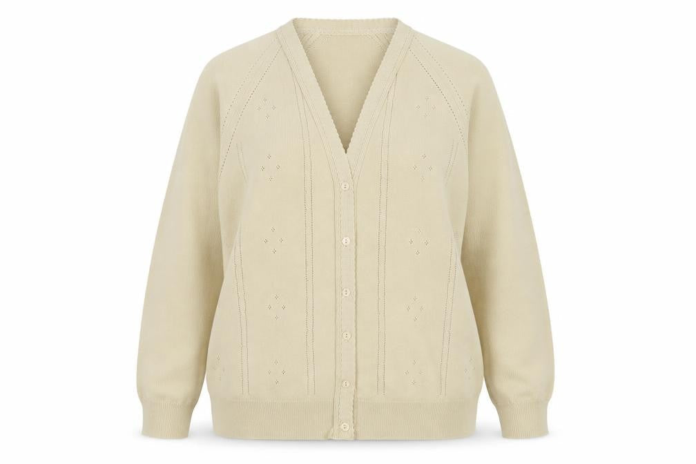 Northmoor Womens Beige  Knit Cardigan Jumper Size 14