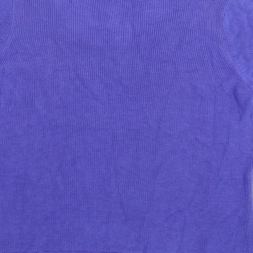 Marks and Spencer Womens Blue  Knit Pullover Jumper Size 14