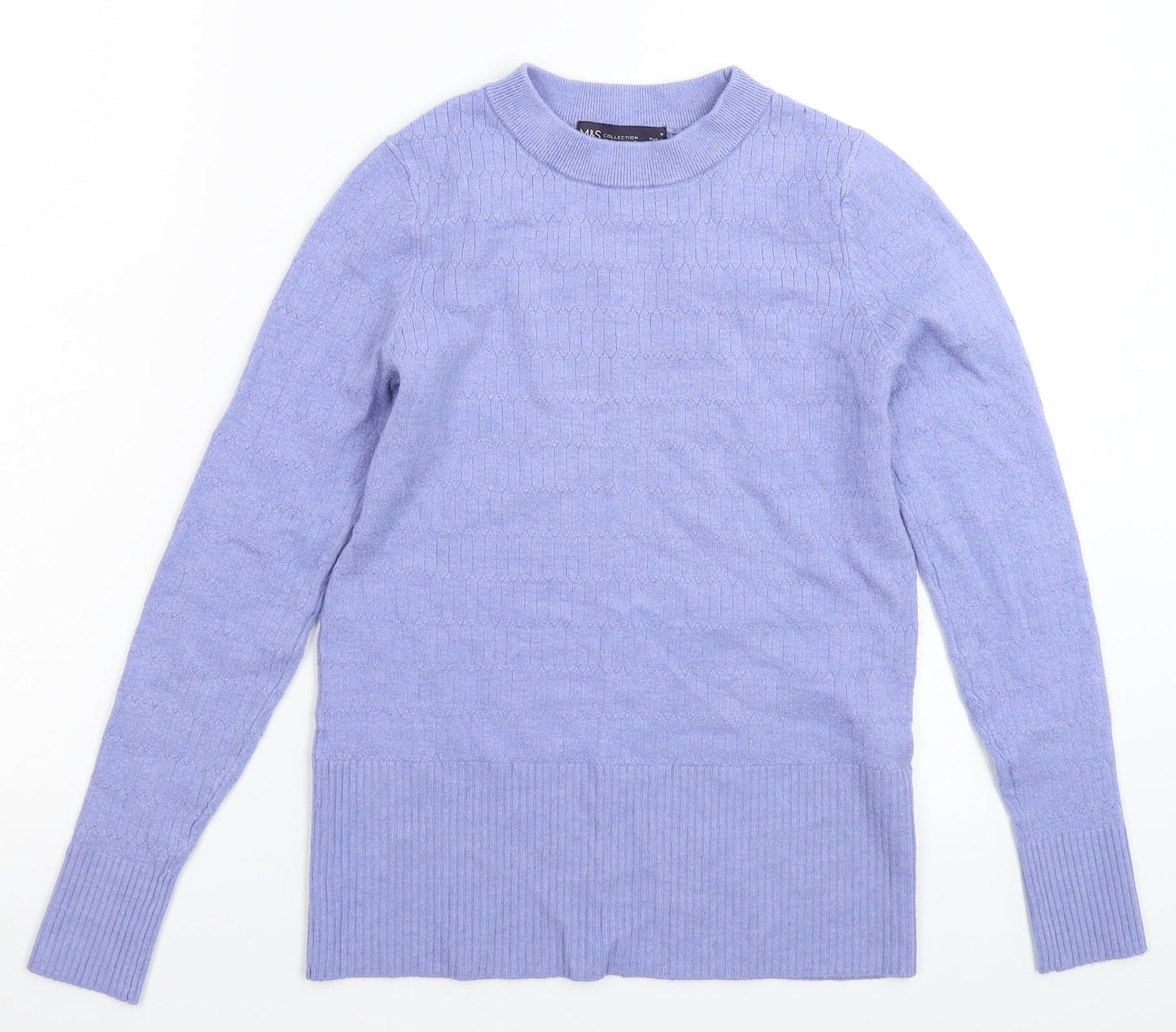 Marks and Spencer Womens Blue  Knit Pullover Jumper Size 10