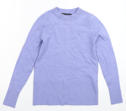 Marks and Spencer Womens Blue  Knit Pullover Jumper Size 10