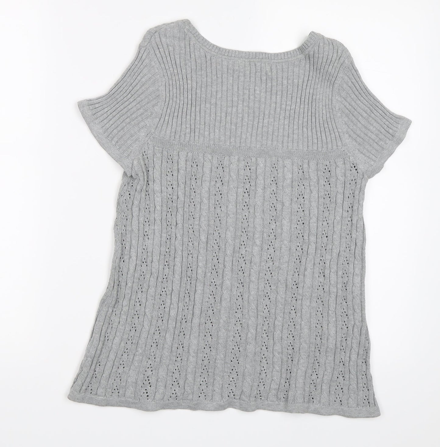 TOM TAILOR Womens Grey   Jersey Blouse Size XS