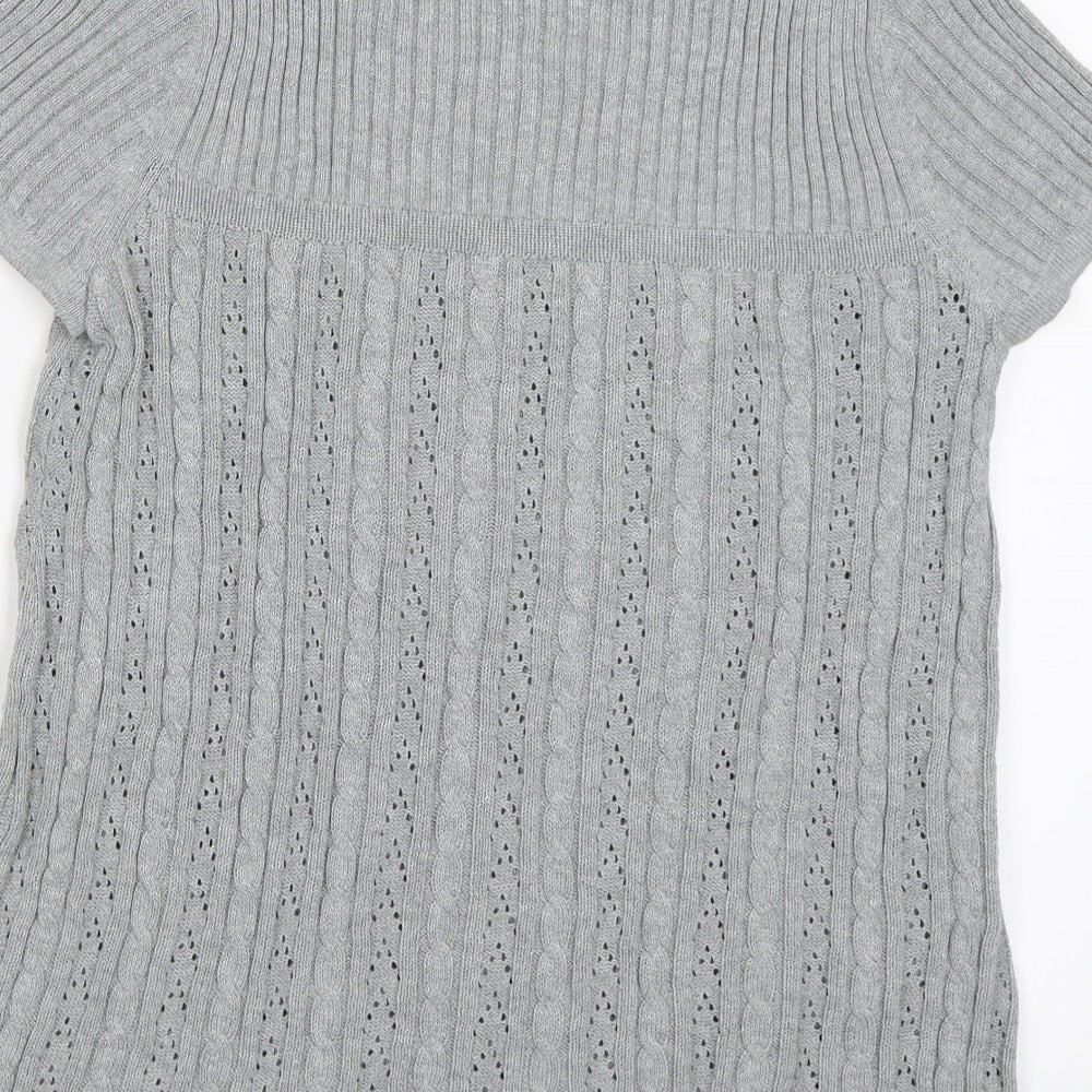 TOM TAILOR Womens Grey   Jersey Blouse Size XS