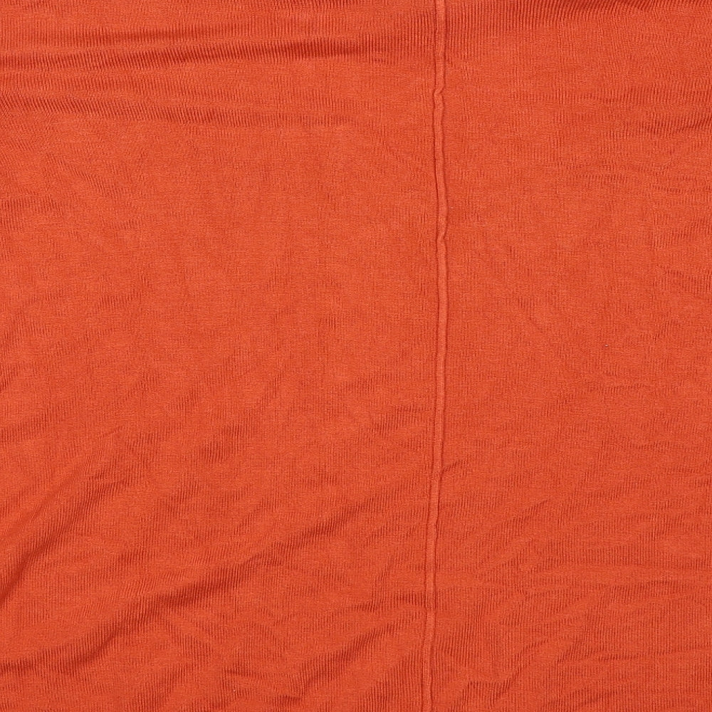 Encuentro Womens Orange   Jersey Blouse Size 2XL