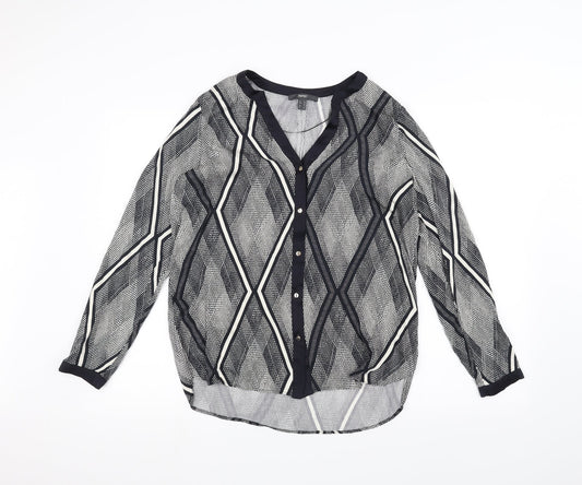Espirit Womens Black   Basic Button-Up Size 10